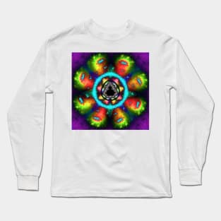 Psychedelic Mandelbrot Fractal Long Sleeve T-Shirt